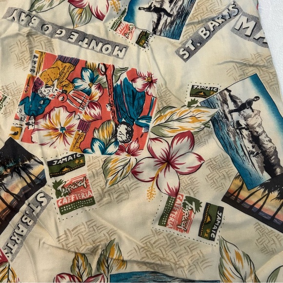 Caribbean Joe island Jamaica st barts montego sleeveless mini print dress - Picture 7 of 13